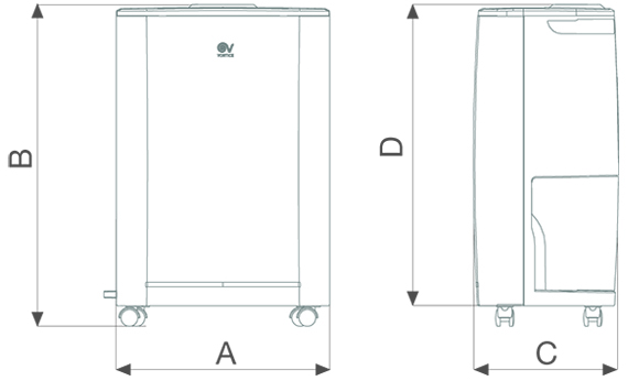 DEUMIDO NG 10 Deumidificatore portatile By Vortice